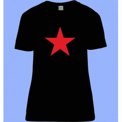 CAMISETA MUJER ESTRELLA ROJA