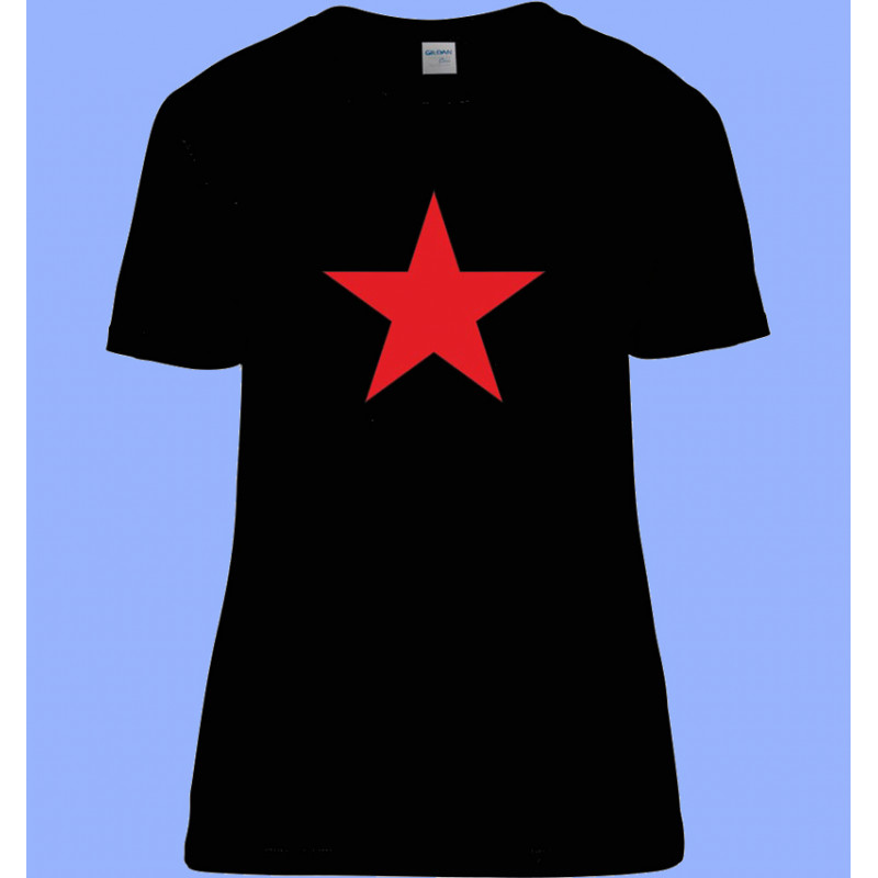 CAMISETA MUJER ESTRELLA ROJA