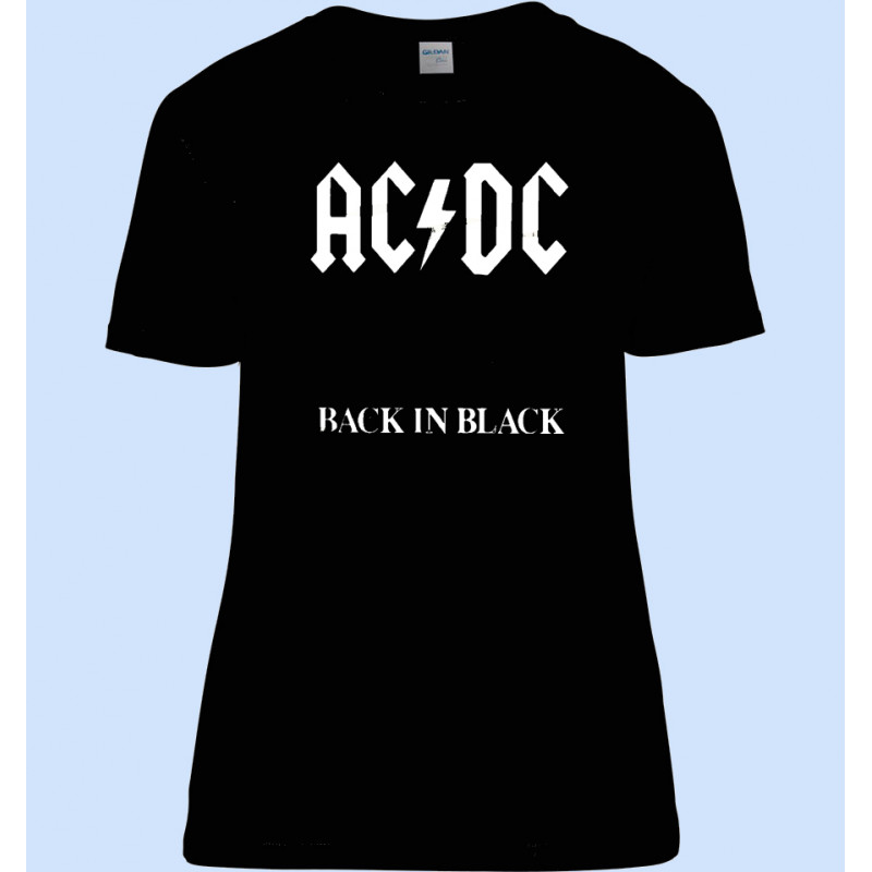 CAMISETA MUJER AC/DC BACK IN BLACK