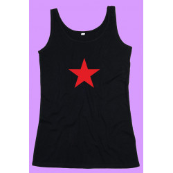 CAMISETA TIRANTES MUJER ESTRELLA ROJA