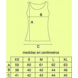 CAMISETA TIRANTES MUJER LEÑO