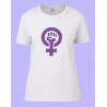 CAMISETA MUJER FEMINISTA BLANCA